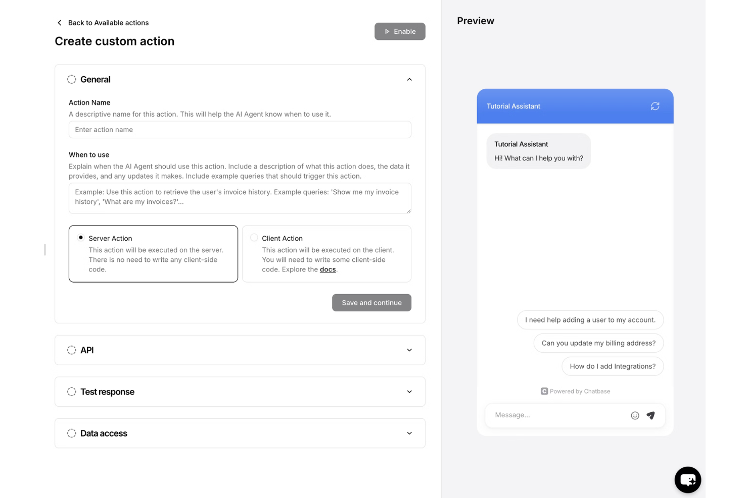Chatbase screenshot - 10 mejores herramientas de atención al cliente omnicanal para 2026