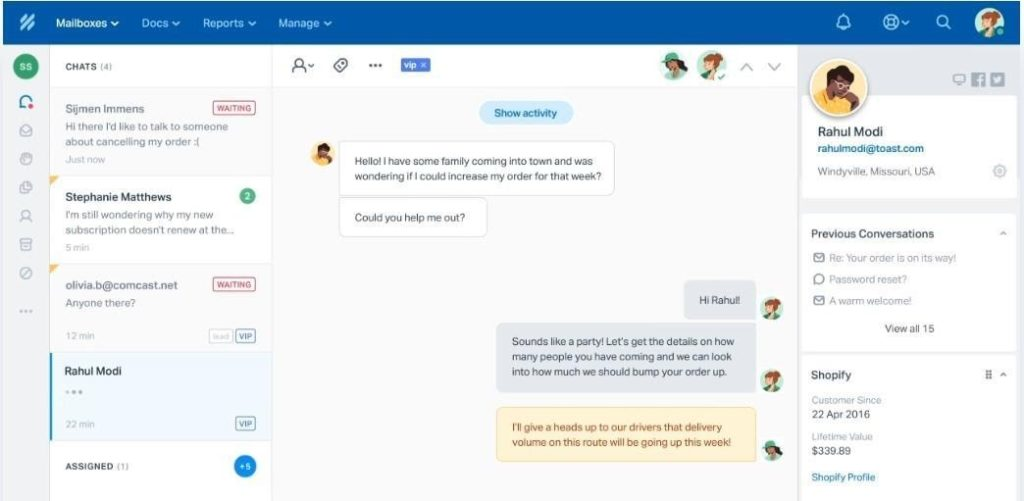 Help Scout screenshot - 10 migliori software per la gestione delle email del servizio clienti nel 2026