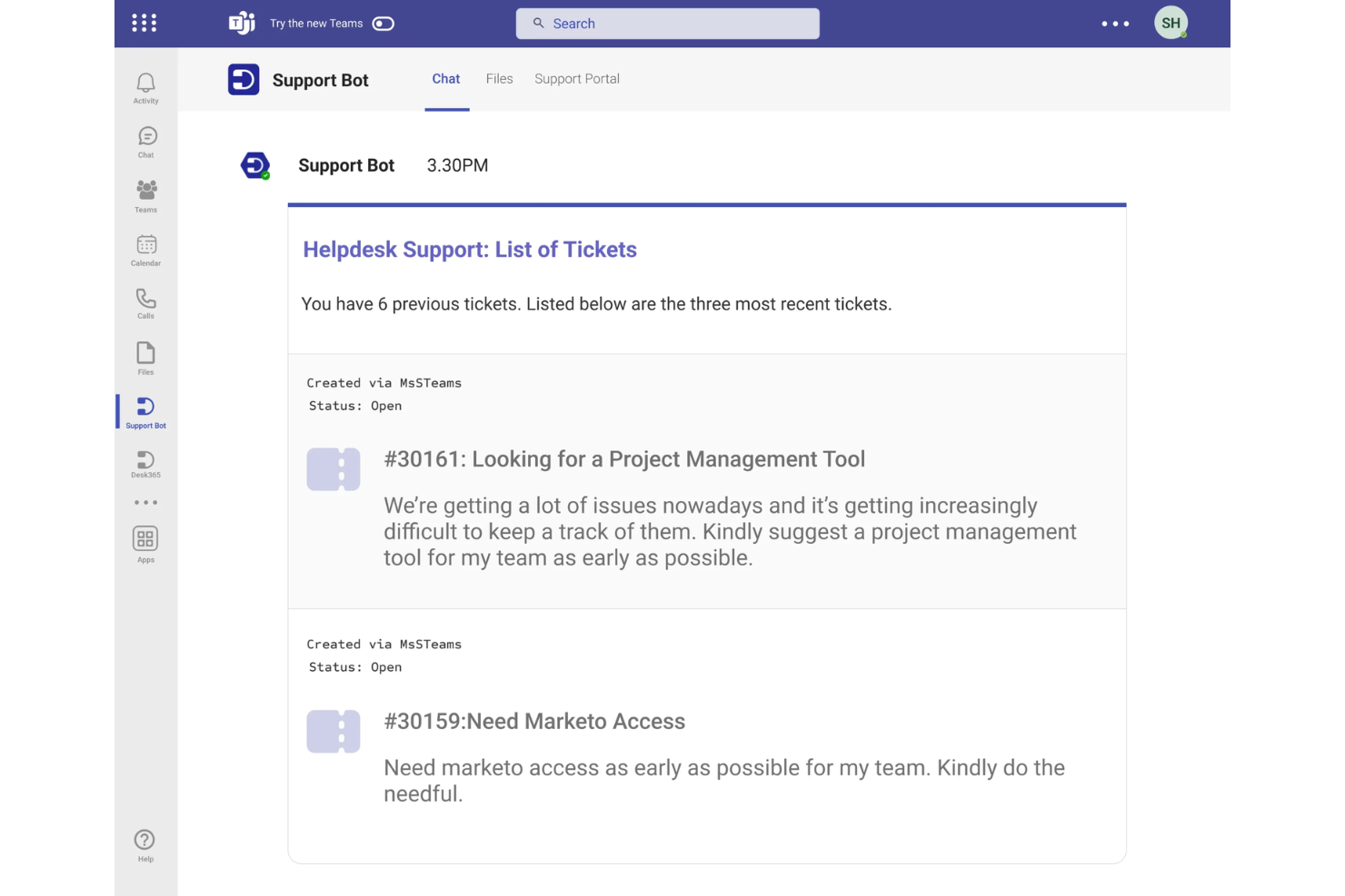 Desk365 screenshot - 10 Migliori Software di Chat per Clienti per Piccole Imprese nel 2026