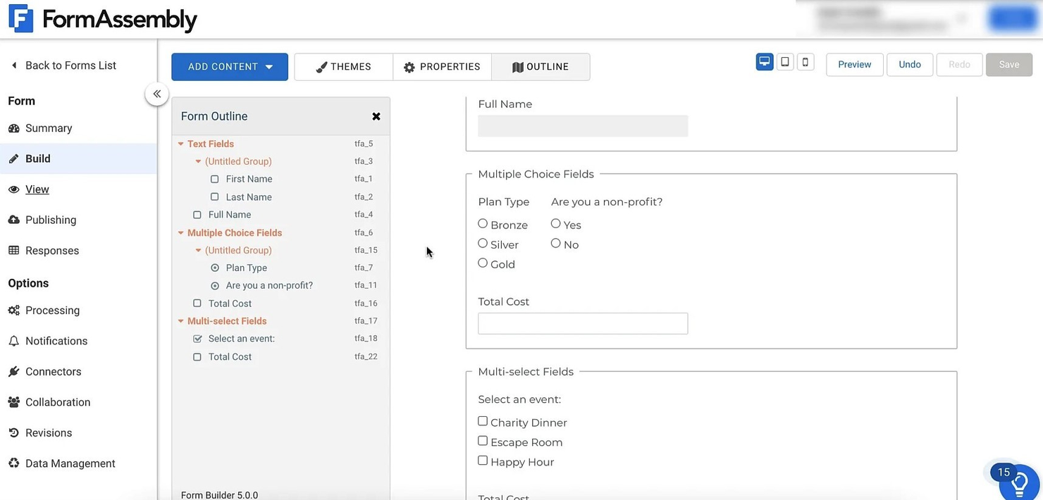 FormAssembly screenshot - 10 migliori alternative a SurveyMonkey recensite nel 2026