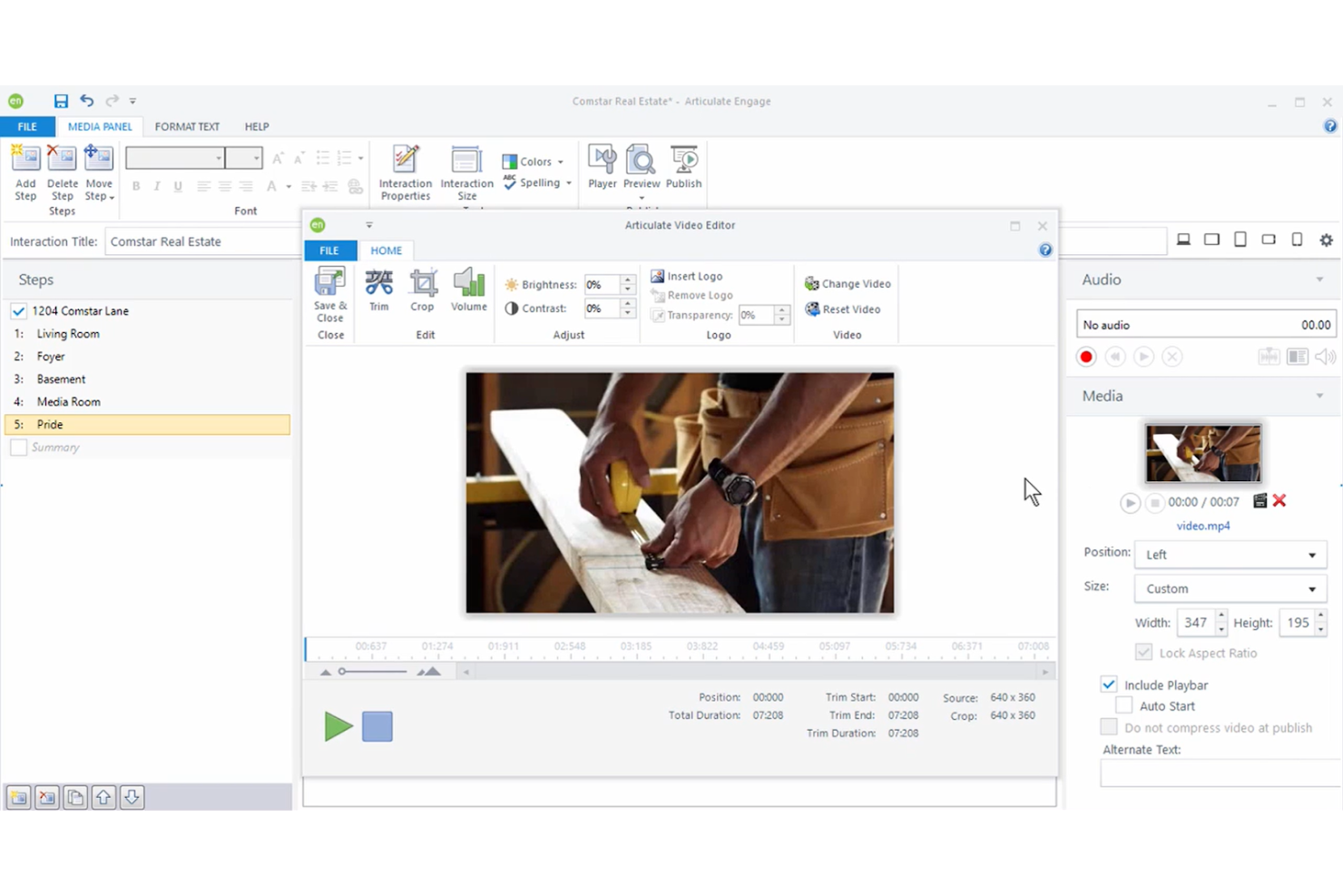 Articulate 360 screenshot - 10 Migliori Piattaforme di Formazione Clienti Recensite nel 2026