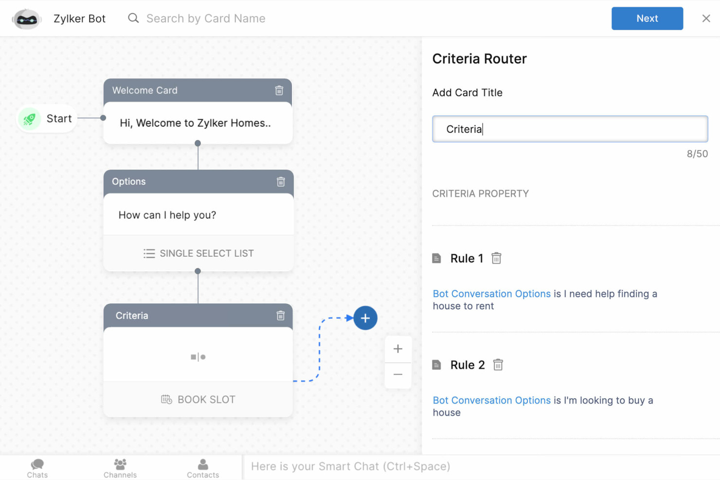 Zoho SalesIQ screenshot - 10 Mejores Software de Chatbots de 2026: Revisados y Comparados