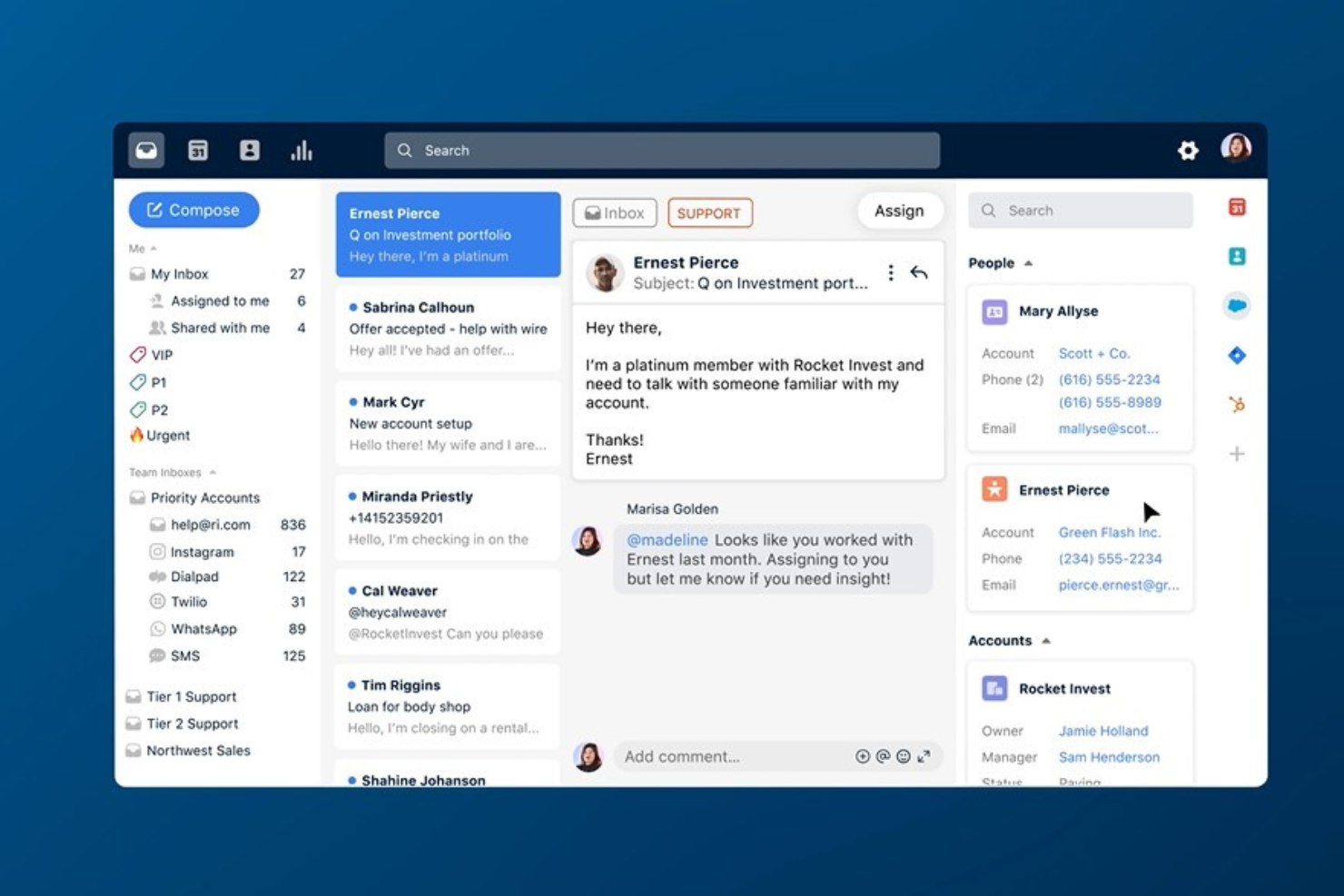 Front screenshot - 10 Migliori piattaforme di messaggistica per clienti per team nel 2026