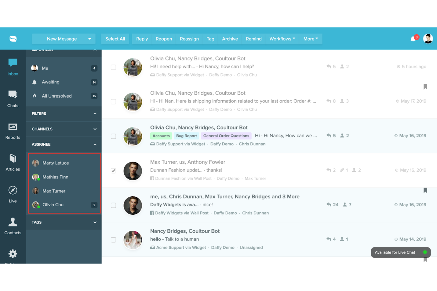 Re:amaze screenshot - 10 Migliori soluzioni software di self-service clienti recensite nel 2026