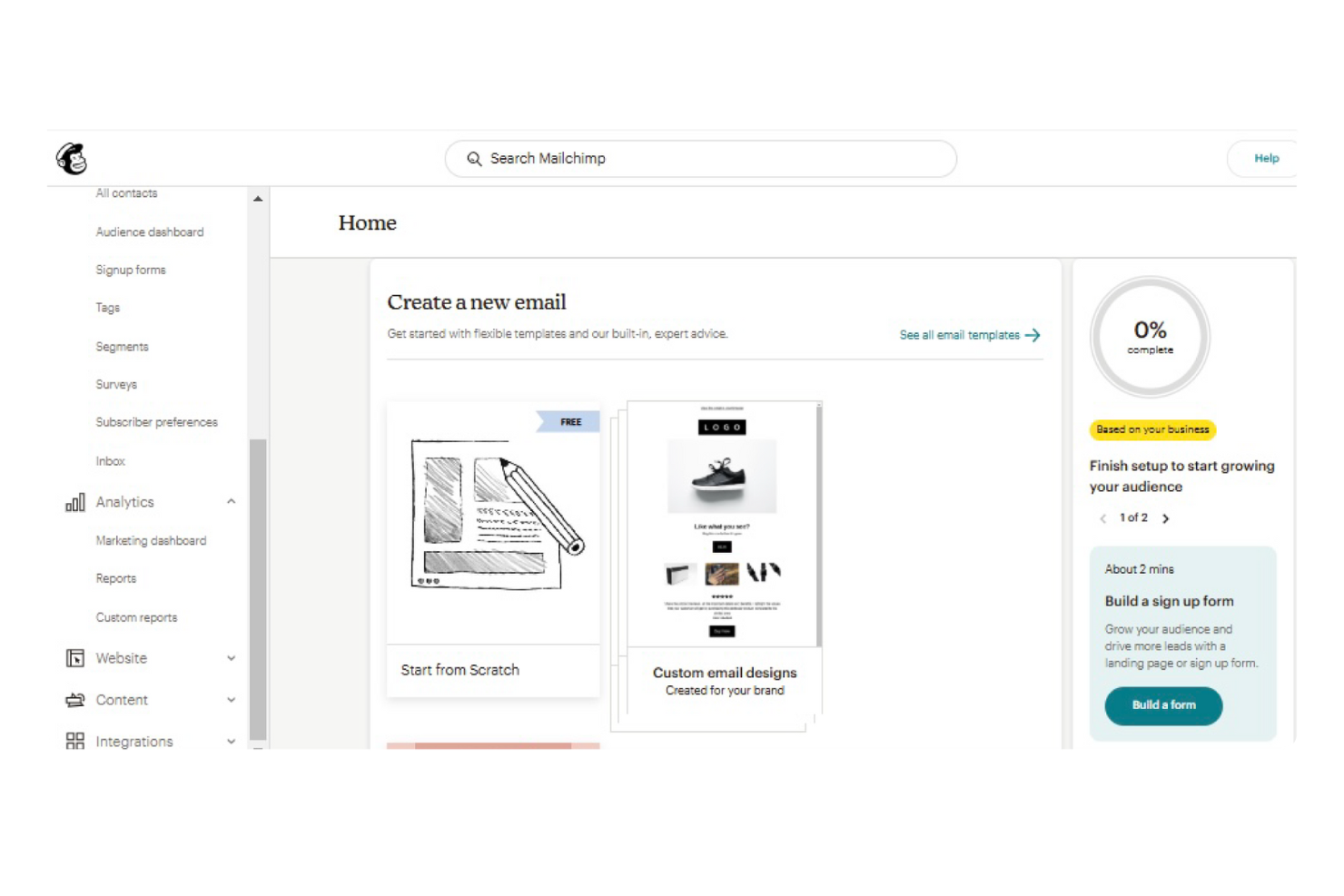 Mailchimp screenshot - 10 Mejores Alternativas a Keap Analizadas en 2026