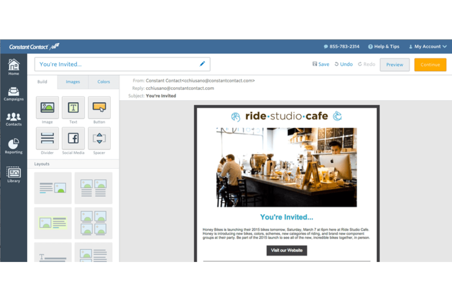Constant Contact screenshot - 10 Mejores Alternativas a Braze Analizadas en 2026
