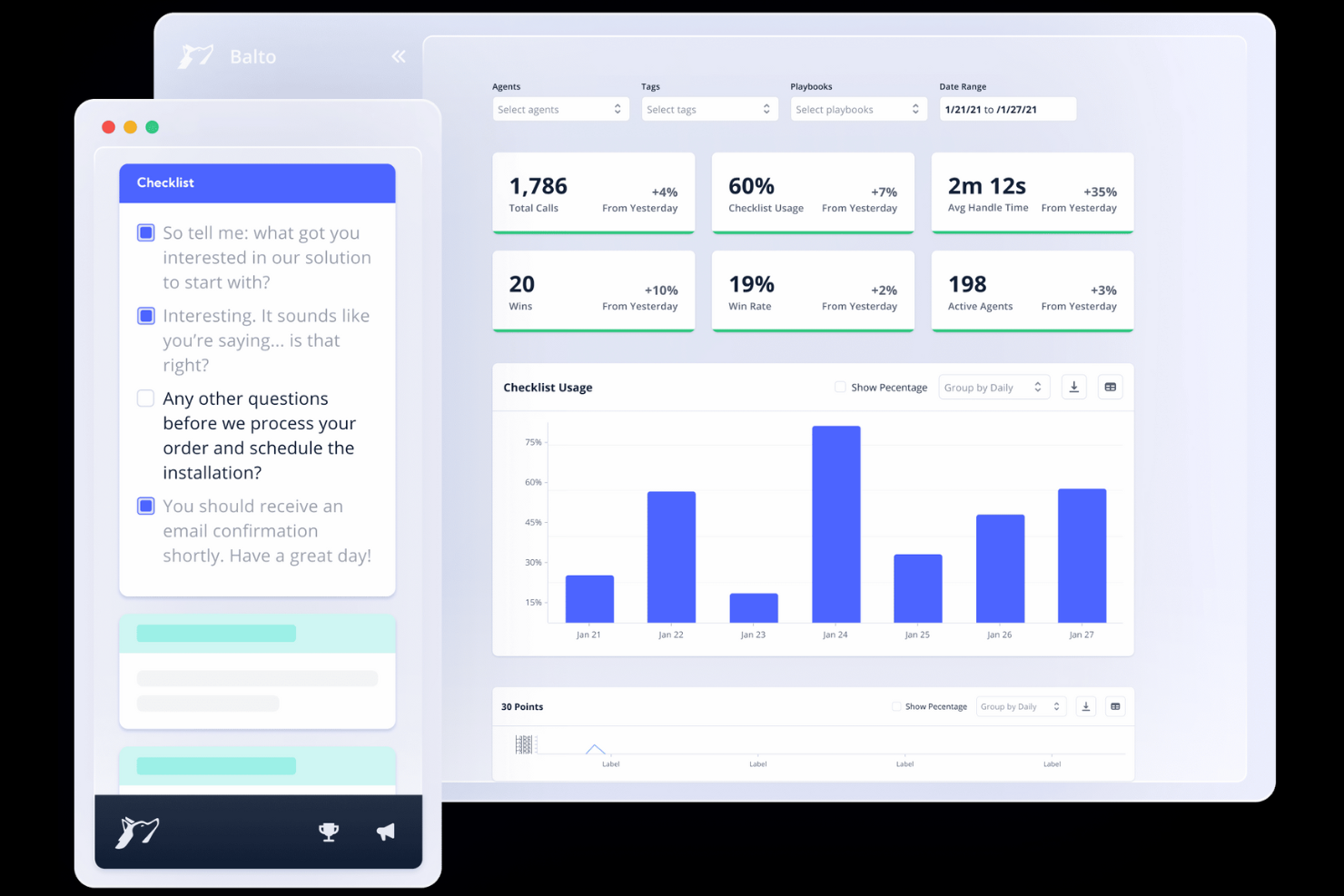 Balto screenshot - 10 migliori soluzioni software per la formazione nei call center esaminate nel 2026