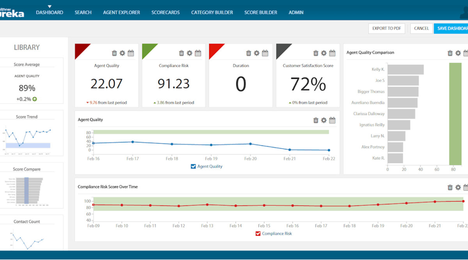 CallMiner screenshot - 10 migliori soluzioni per la registrazione dello schermo nei call center recensite nel 2026