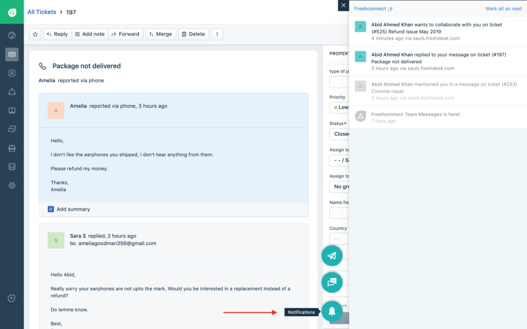 Freshdesk screenshot - 10 migliori software per l’assistenza clienti del 2026