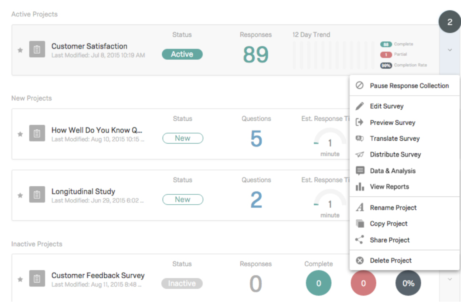 Qualtrics screenshot - 10 Migliori Piattaforme per Sondaggi Clienti Recensite nel 2026
