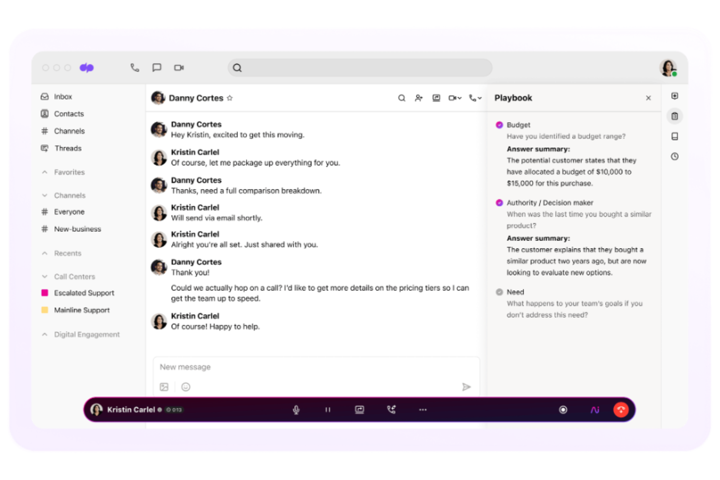 Dialpad screenshot - 10 Alternativas a Talkdesk para 2026