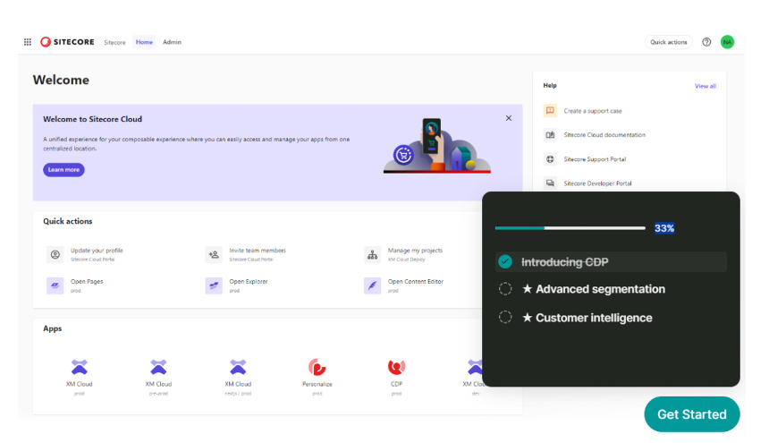 Sitecore CDP screenshot - 10 Migliori Piattaforme di Gestione dei Dati dei Clienti a Melbourne Recensite nel 2026