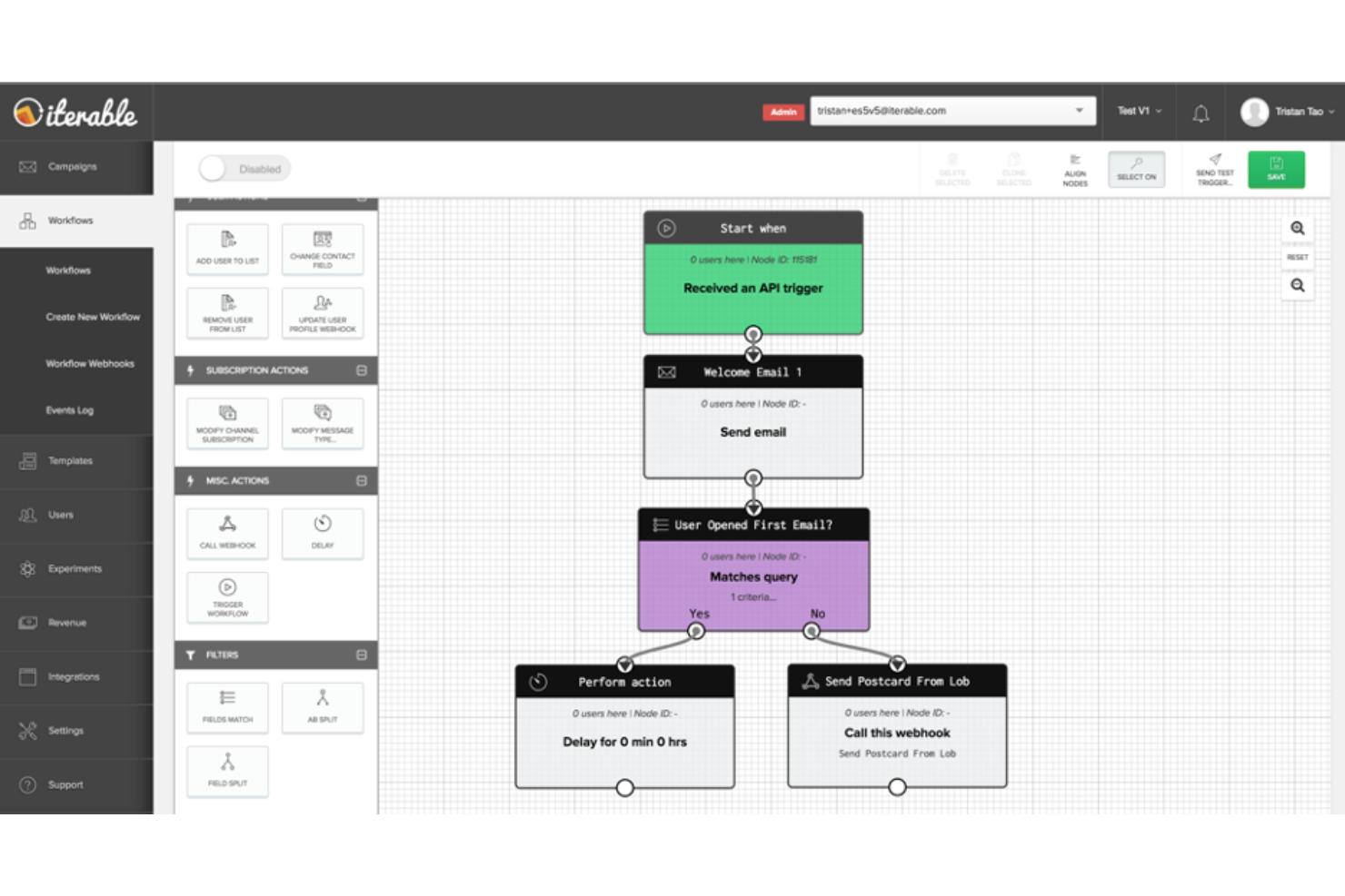 Iterable screenshot - 10 migliori alternative a Braze recensite nel 2026