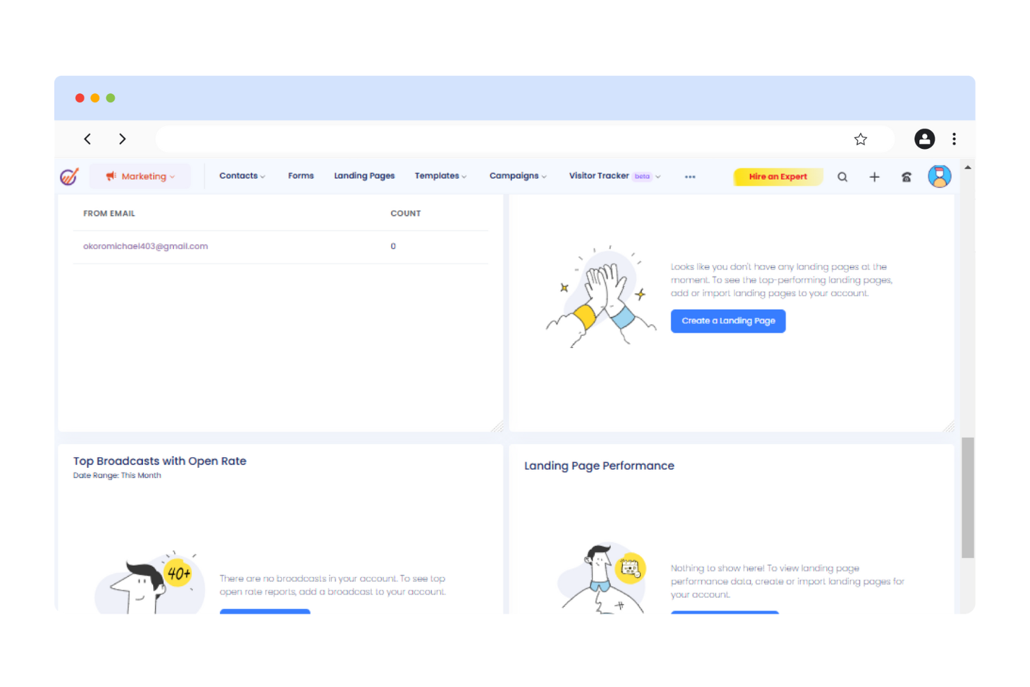 EngageBay screenshot - 10 Mejores Alternativas a Keap Analizadas en 2026