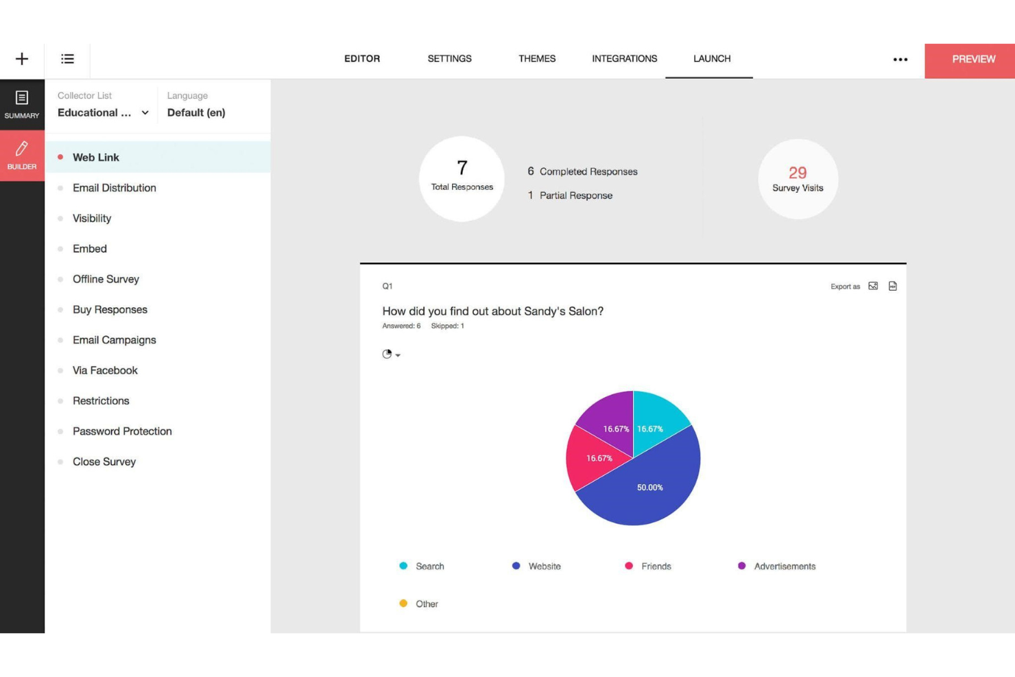 Zoho Survey screenshot - 10 migliori software di sondaggio del 2026: recensioni e confronto
