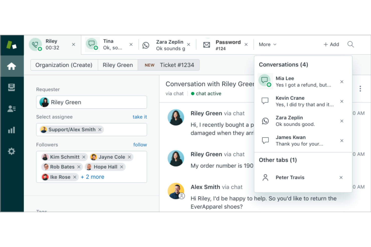 Zendesk screenshot - 10 mejores software de centro de contacto para pequeñas empresas en 2026