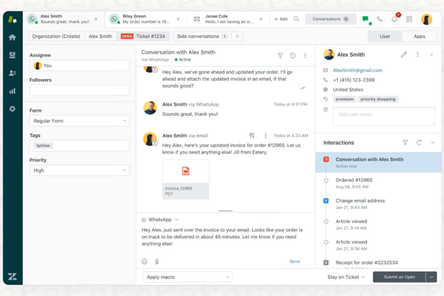 Zendesk screenshot - 10 alternative a Kixie nel 2026
