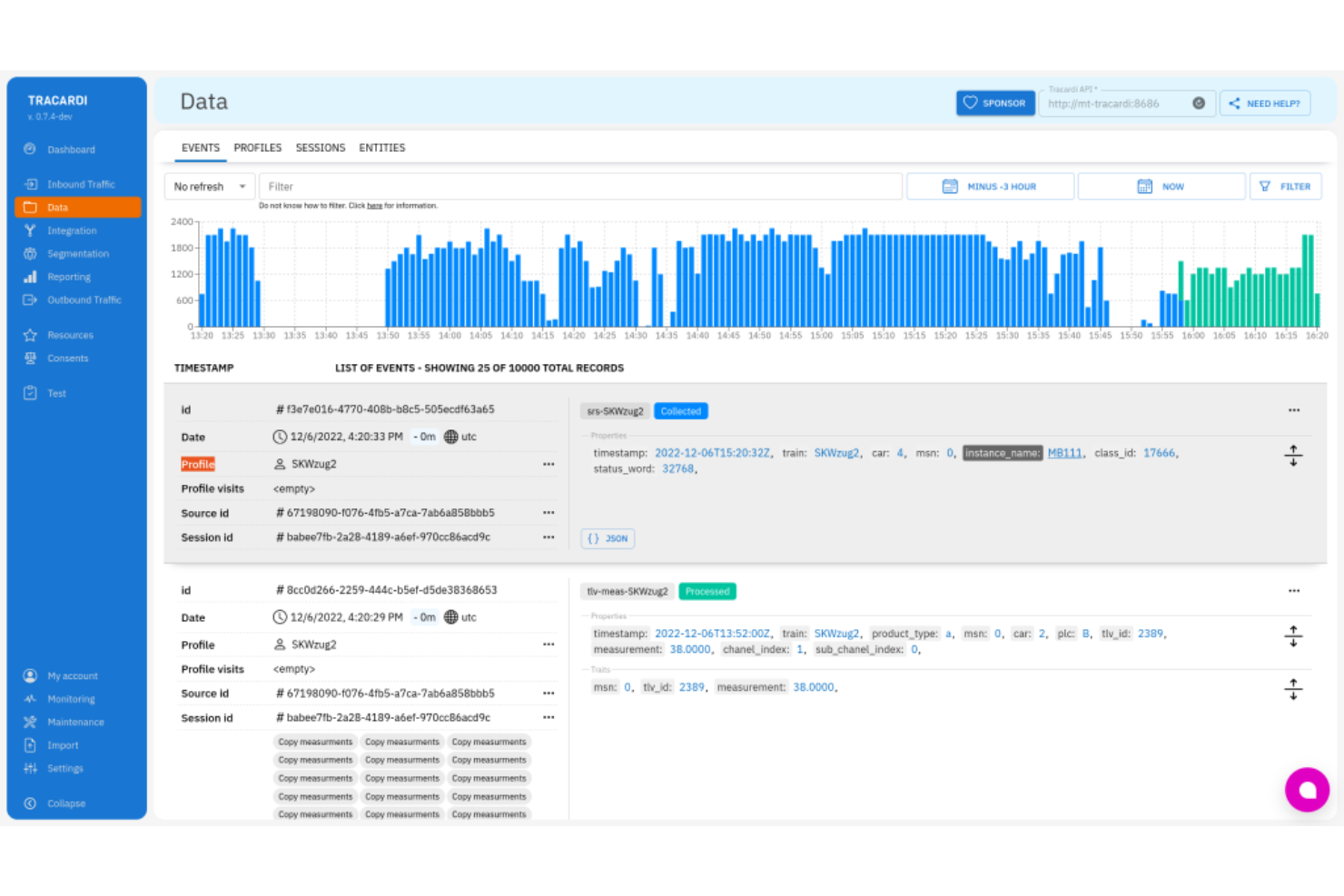 Tracadi screenshot - 10 Mejores alternativas a Segment para 2026