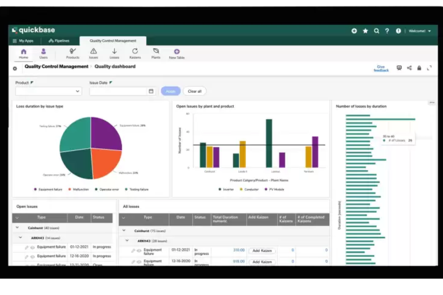 Quickbase screenshot - 10 Mejores Plataformas de Datos de Clientes de 2026