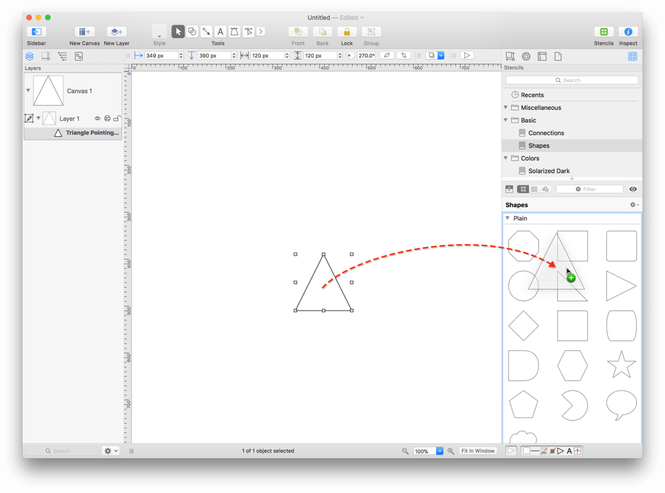 OmniGraffle screenshot - 10 migliori strumenti per la mappatura del customer journey nel 2026