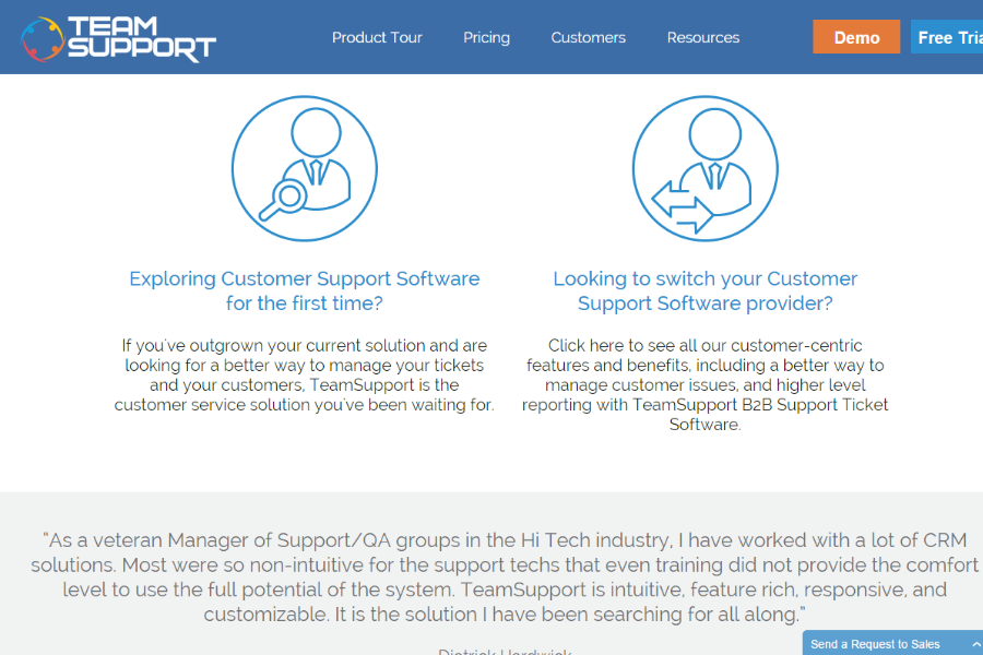 TeamSupport screenshot - 10 Mejores Software de Éxito del Cliente de 2026