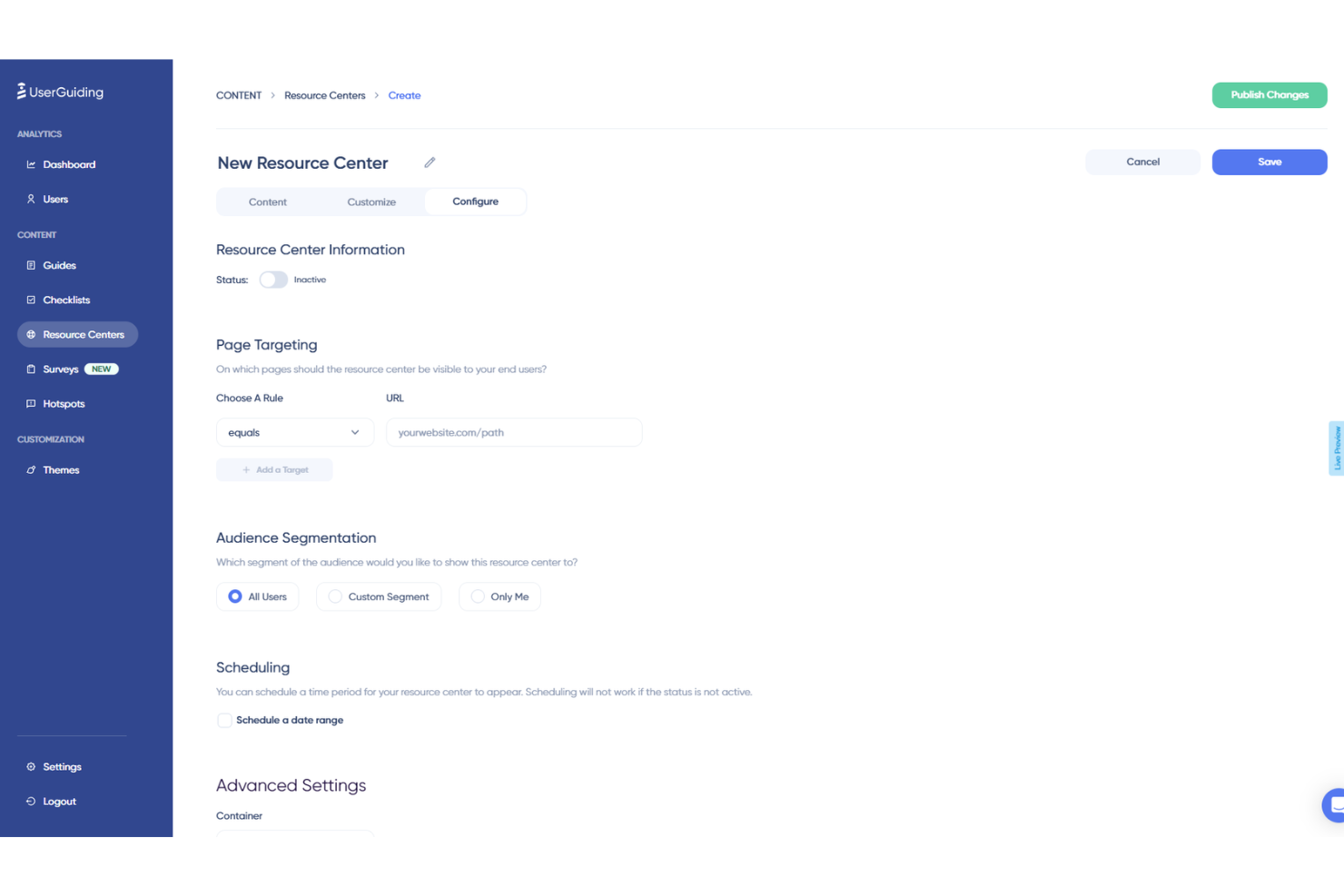 UserGuiding screenshot - 10 Mejores Plataformas de Experiencia Digital Analizadas para 2026
