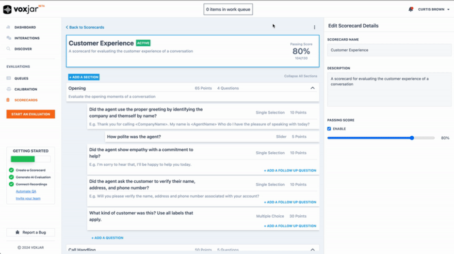 Voxjar screenshot - 10 Migliori software gratuiti per call center AI recensiti nel 2026