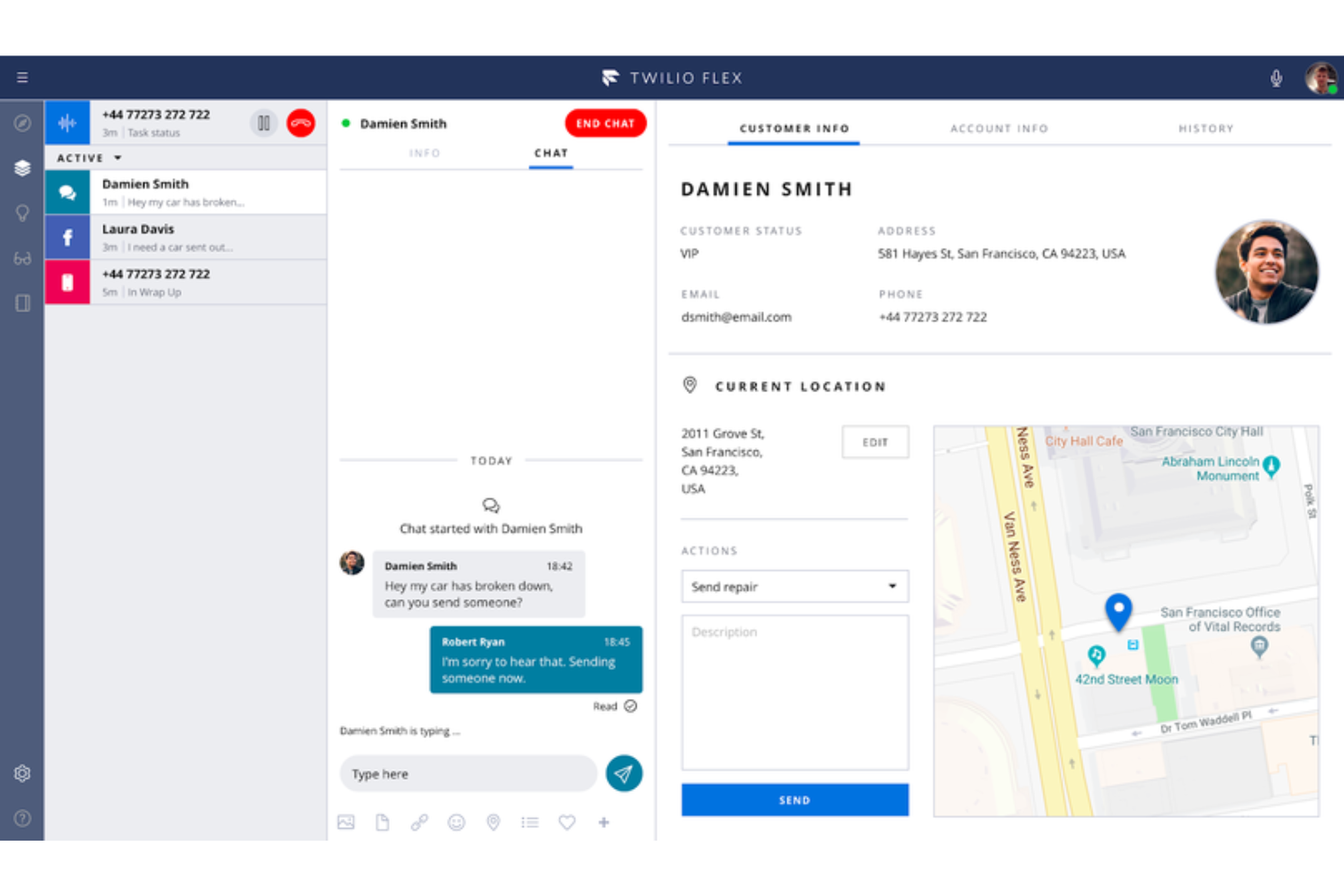 Twilio screenshot - 10 Migliori Software di Contact Center Basati su Cloud del 2026
