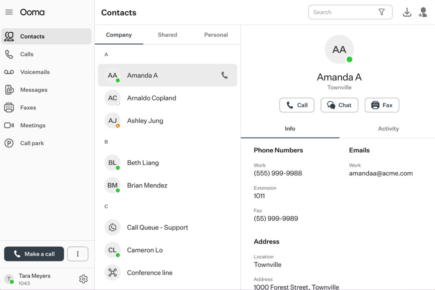 Ooma Office screenshot - 10 Beste telefoonsystemen met automatische beantwoording in 2026