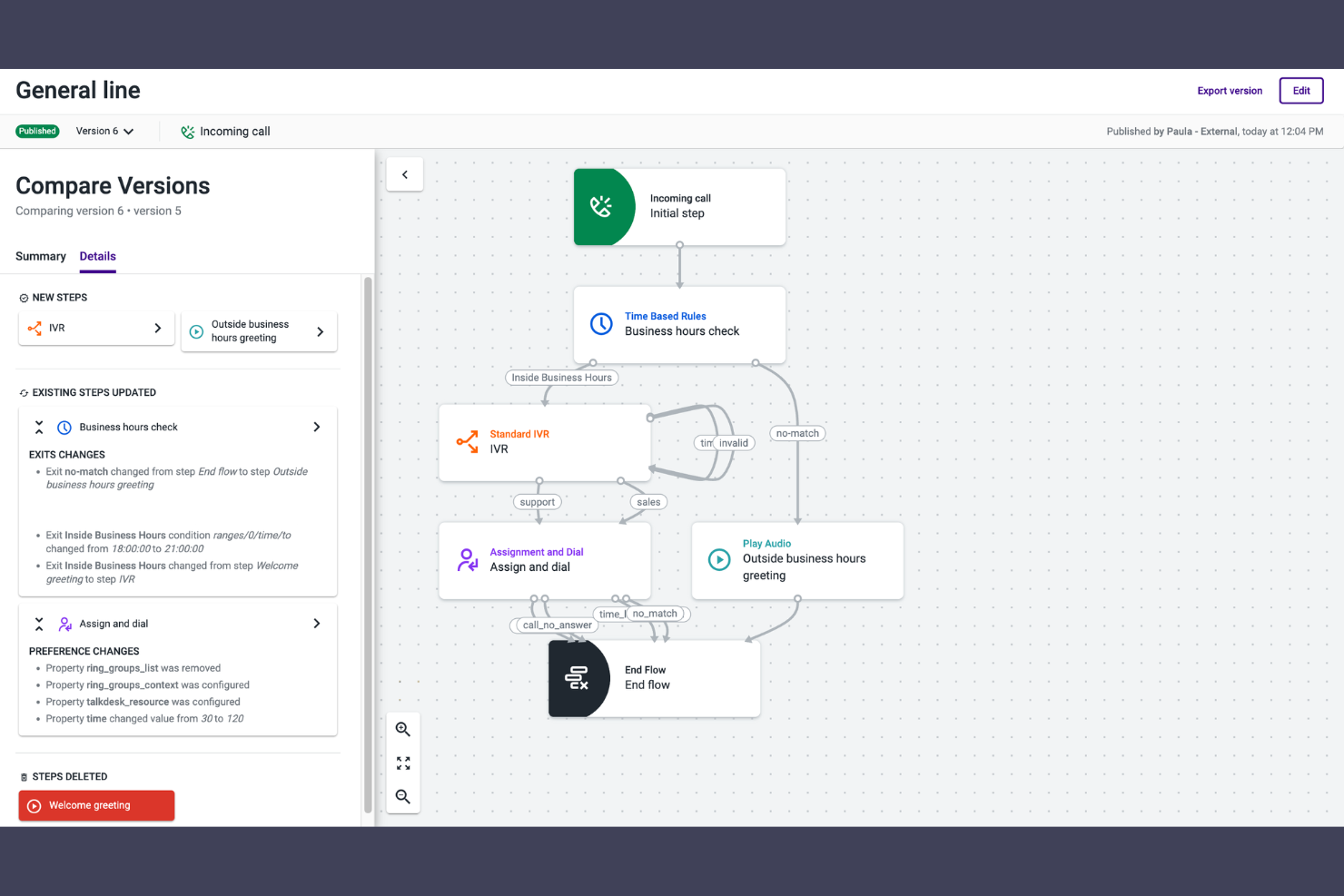 Talkdesk screenshot - 10 Beste telefoonsystemen met automatische beantwoording in 2026