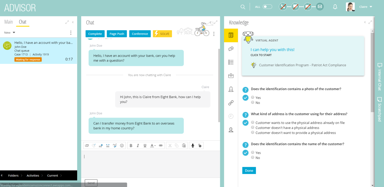 eGain screenshot - 10 beste software voor desktops van callcenteragents voor 2026