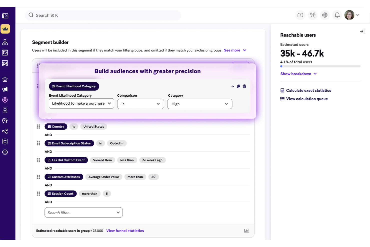 Braze screenshot - 10 AI-verktyg för personalisering av kundupplevelsen 2026