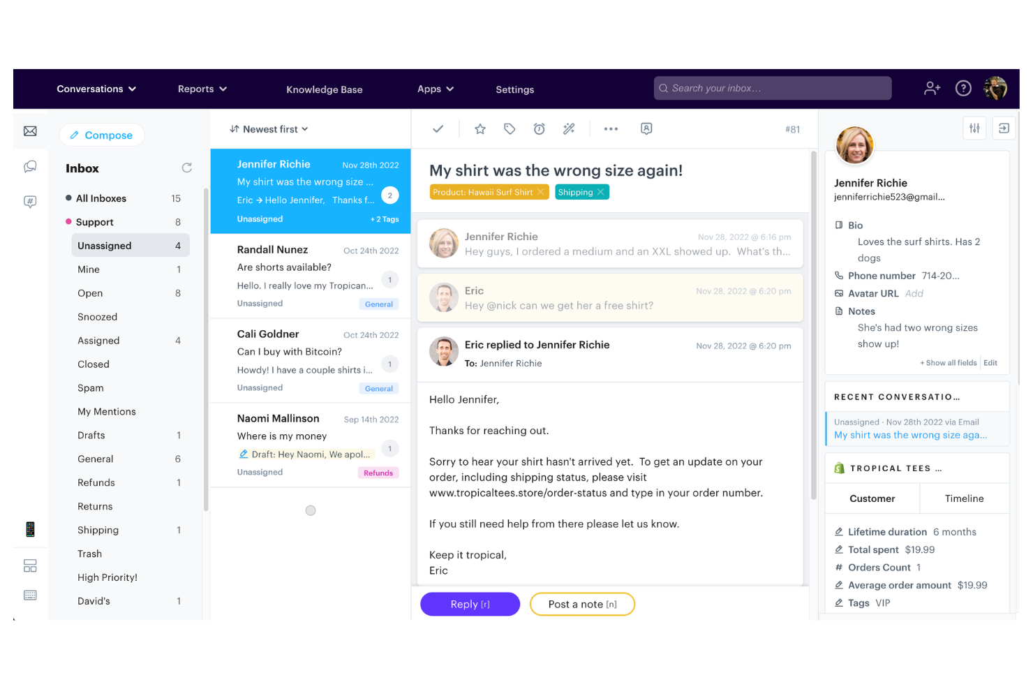 Groove screenshot - 10 bästa AI-programvarorna för kundsupport 2026