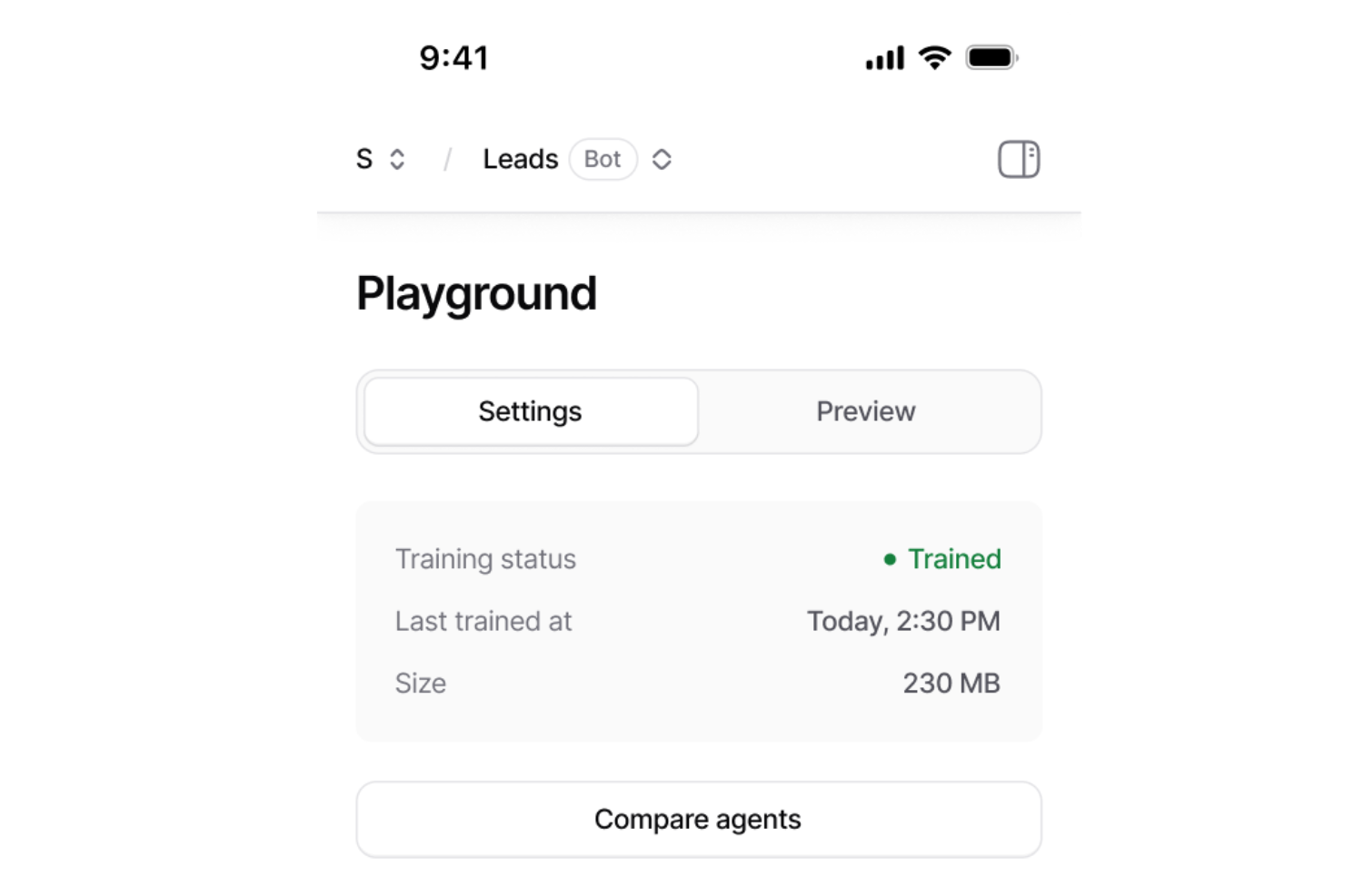 Chatbase screenshot - 10 bästa mobila helpdeskprogramvarorna granskade 2026