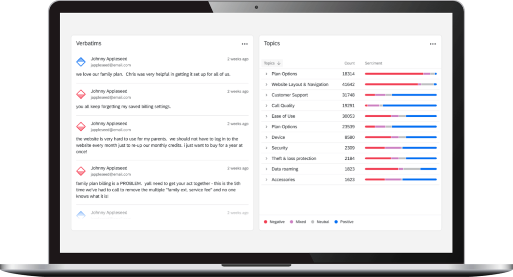 Qualtrics Customer Experience screenshot - 10 bästa VoC-programvarorna för kundanalys 2026