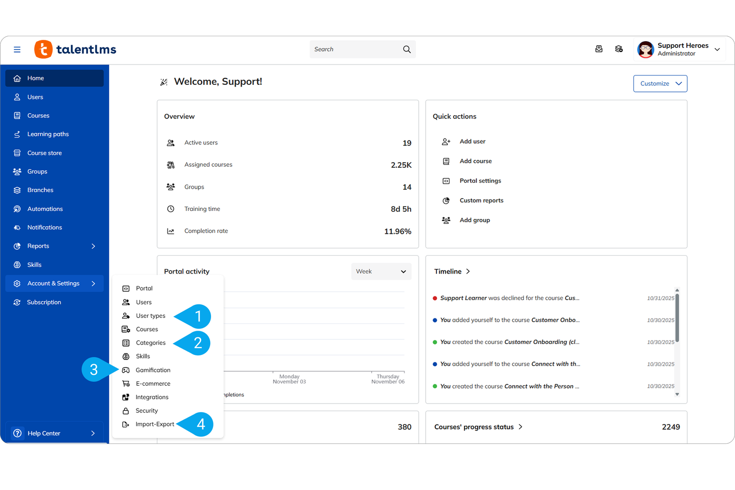 TalentLMS screenshot - 10 beste Docebo-alternatieven in 2026