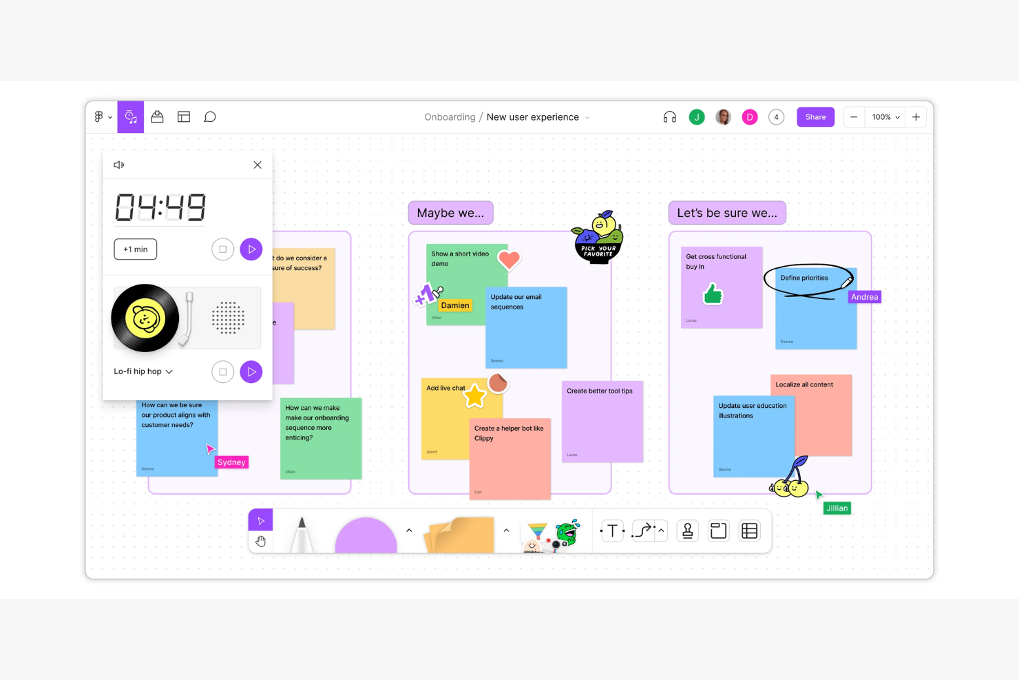 FigJam screenshot - 10 beste alternatieven voor Miro in 2026