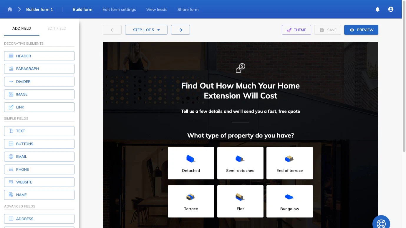 Growform screenshot - Le 10 migliori alternative a Jotform recensite nel 2026