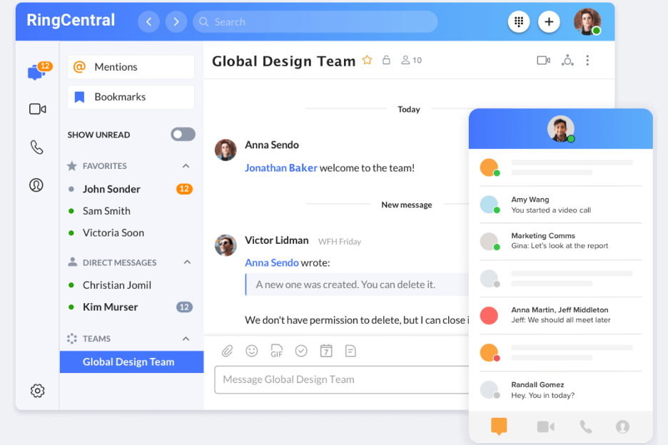 RingCentral screenshot - Las 10 mejores alternativas a Dialpad analizadas en 2026
