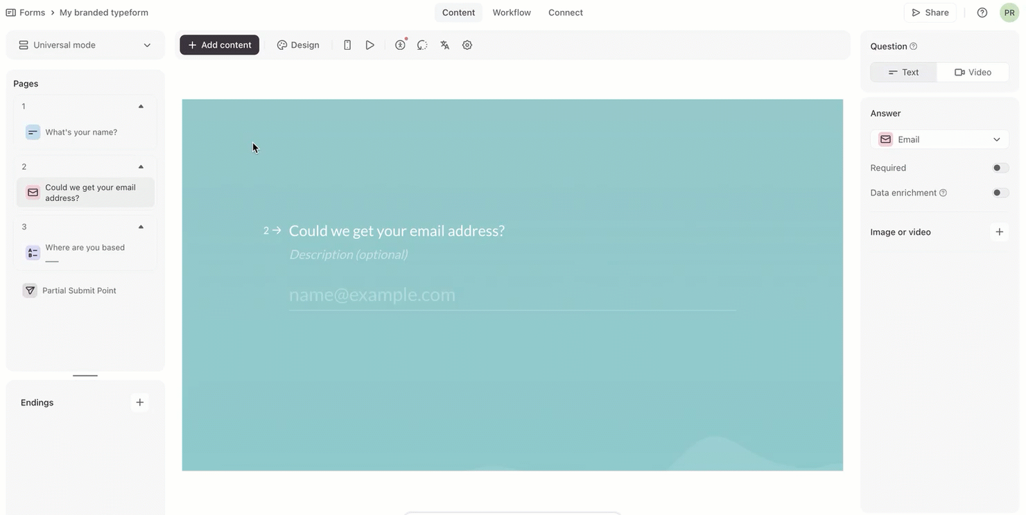 Typeform screenshot - 10 beste Jotform-alternatieven beoordeeld in 2026