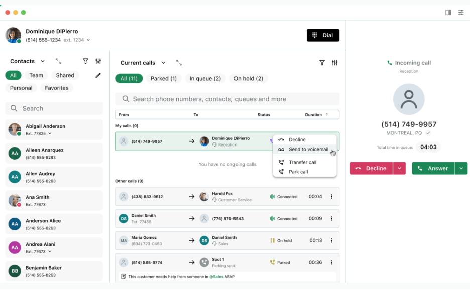 GoTo Connect screenshot - Las 10 mejores alternativas a RingCentral analizadas en 2026