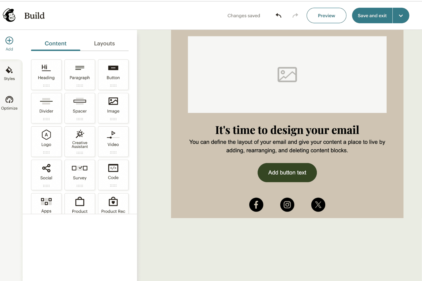Mailchimp screenshot - Las 10 mejores alternativas a Customer.io analizadas en 2026