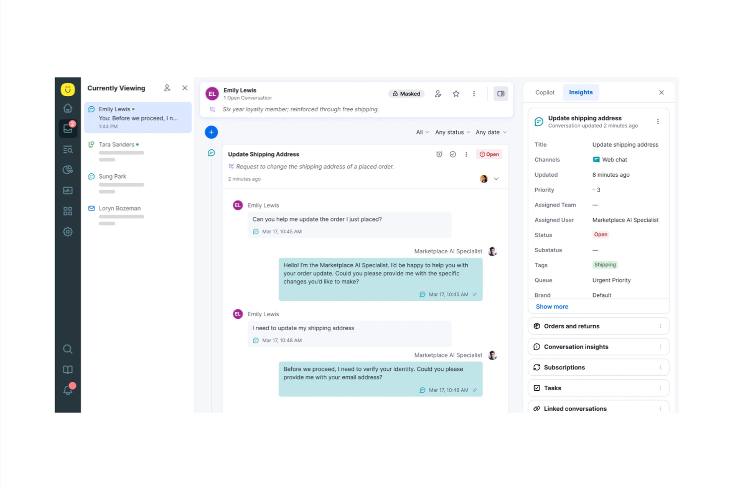 Kustomer screenshot - Le 10 migliori alternative a Gladly recensite nel 2026
