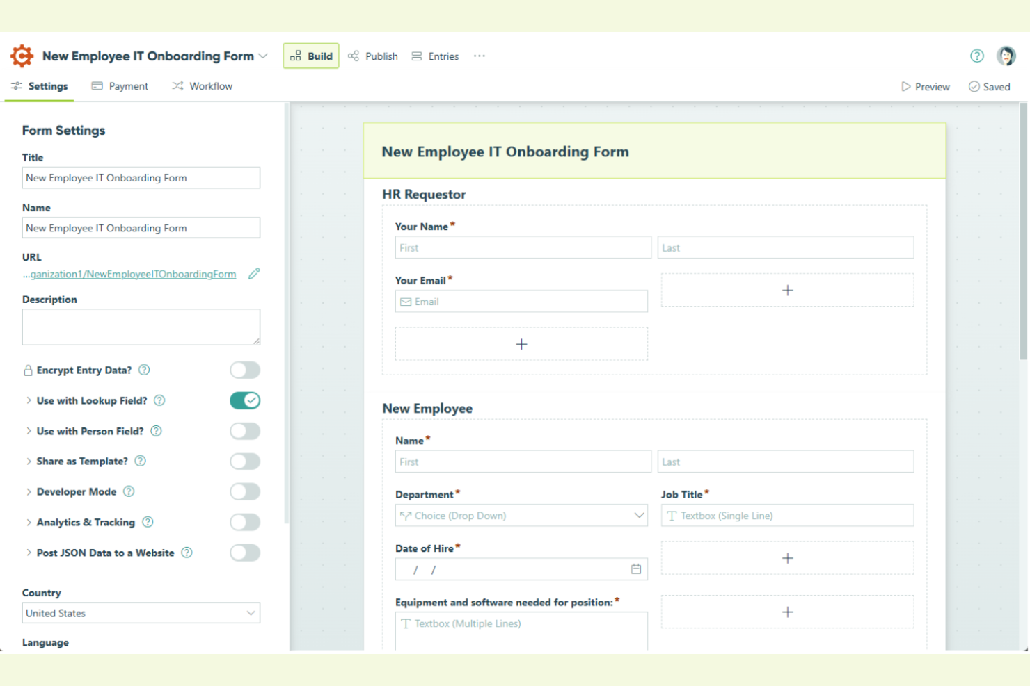Cognito Forms screenshot - 10 meilleures alternatives à Formstack sélectionnées pour 2026