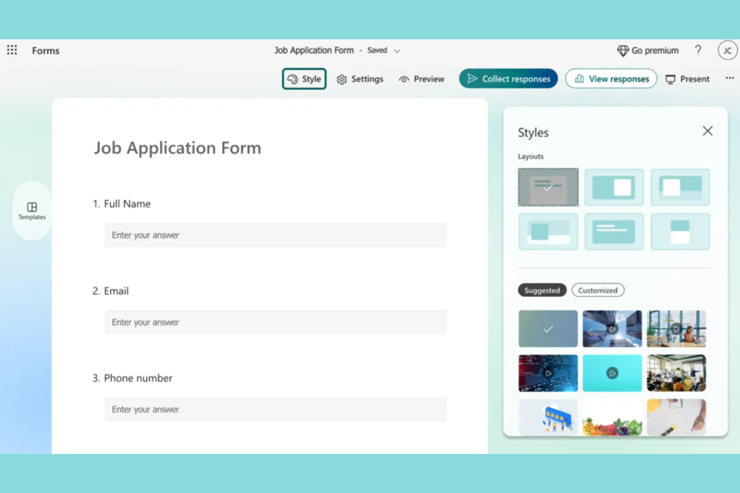 Microsoft Forms screenshot - 10 migliori alternative a Formstack selezionate per il 2026