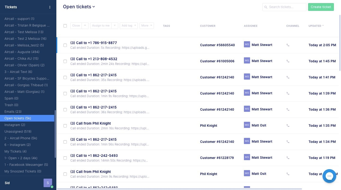 Gorgias screenshot - 24 Beste Kundendienst-Software für kleine Unternehmen im Jahr 2026
