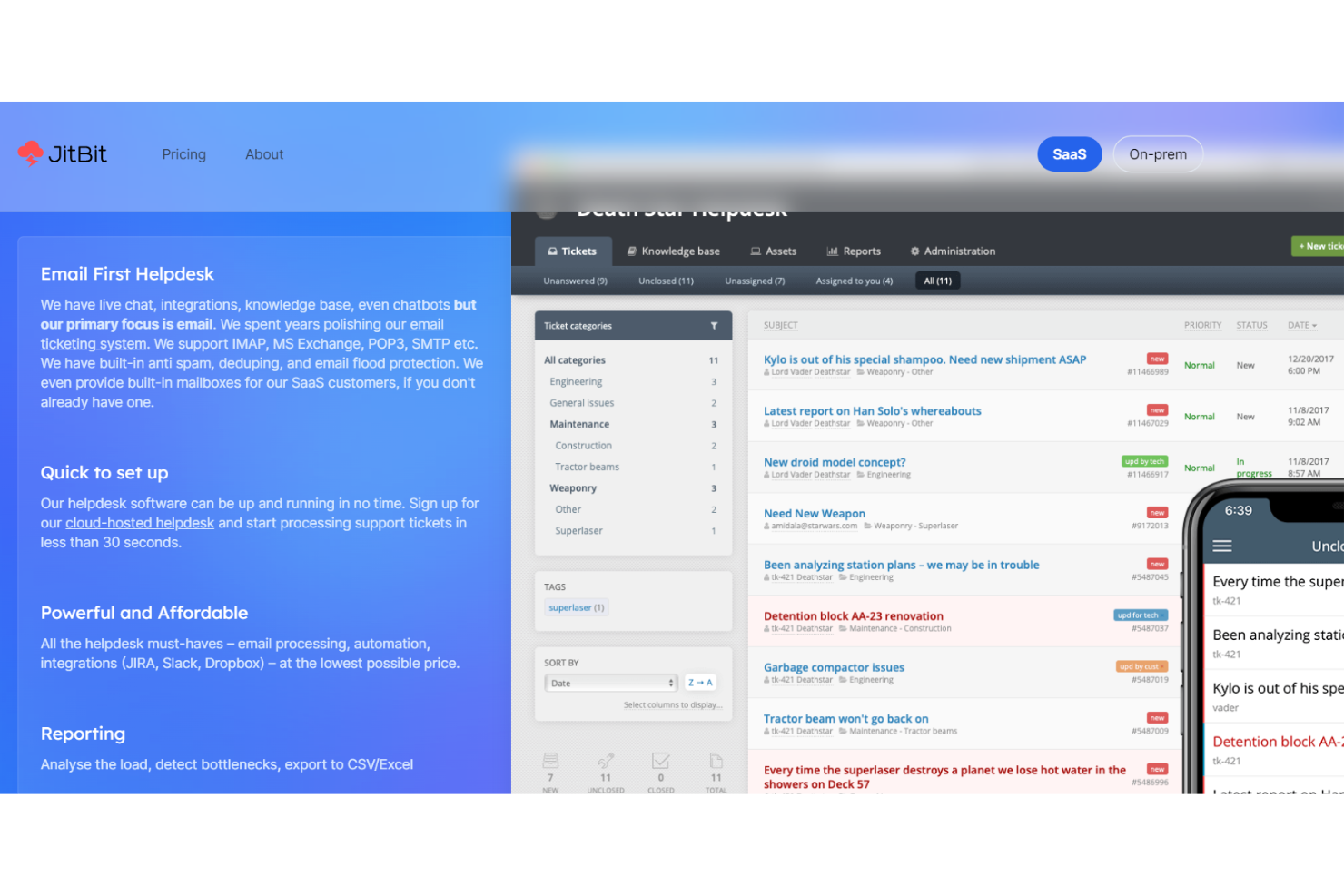 Jitbit Helpdesk screenshot - 28 Best Internal Help Desk Software Of 2026