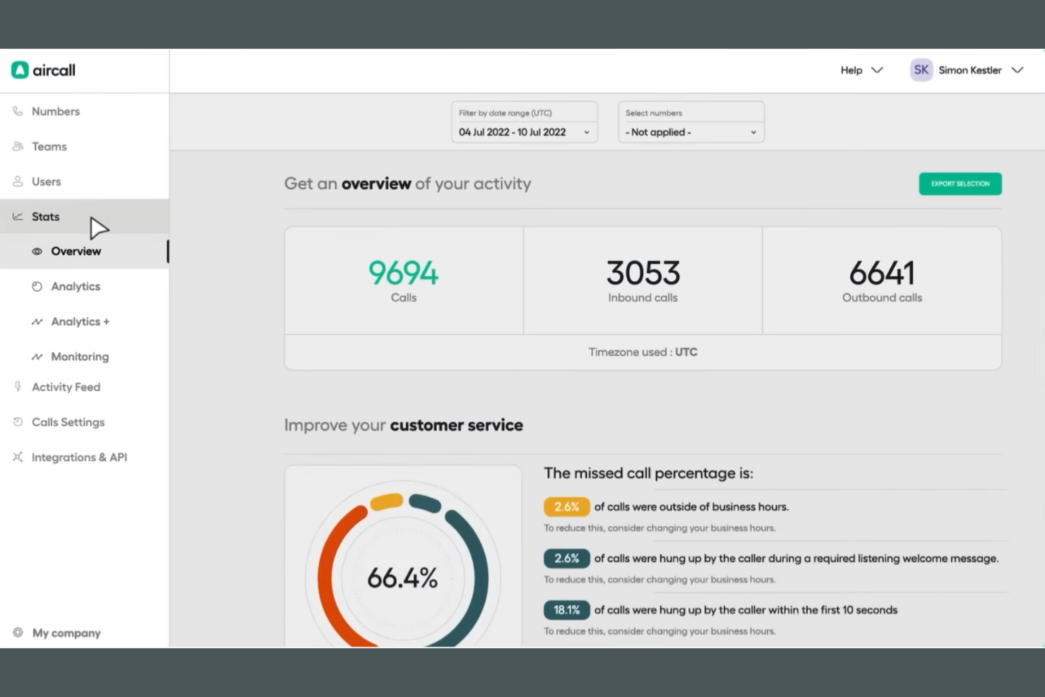 Aircall screenshot - 24 Best Nextiva Alternatives Reviewed in 2026