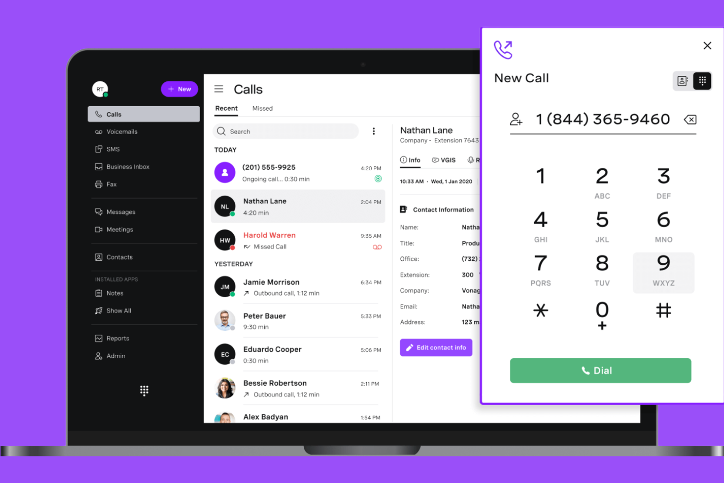 Vonage screenshot - 26 Meilleures alternatives à Aircall sélectionnées pour 2026 pour chaque besoin d’entreprise