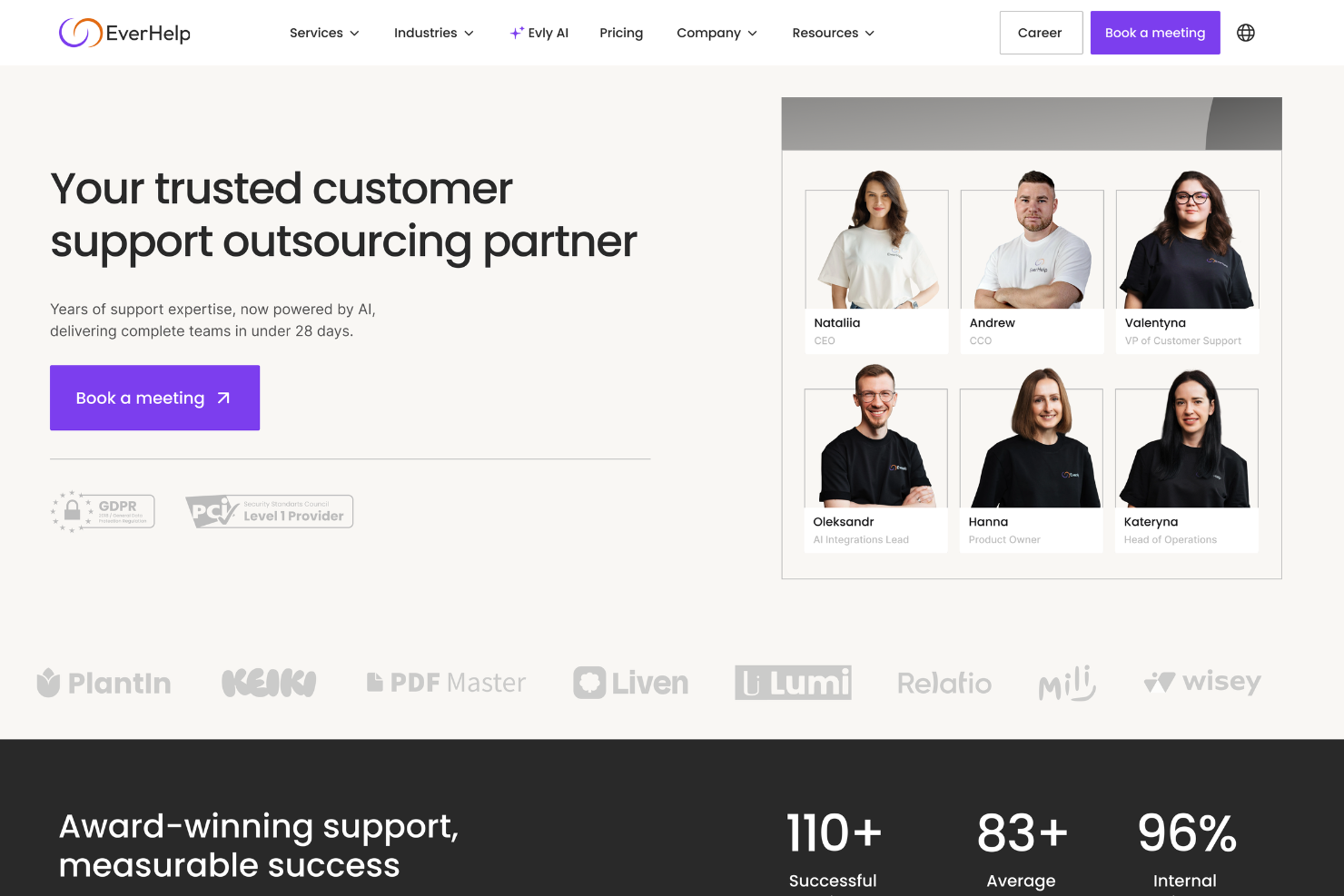 EverHelp screenshot - 23 Best Customer Service Outsourcing Companies for 2026